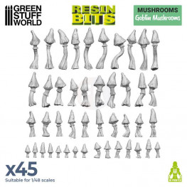 GSW: 3D tlačená sada húb - Goblin Mushrooms